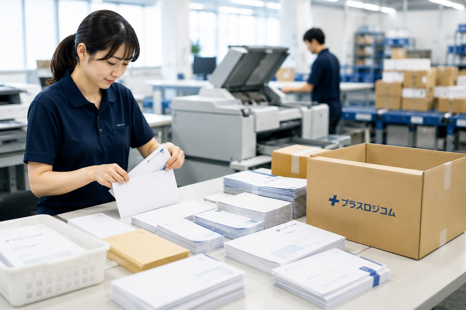 印字・封入・仕分け梱包まで対応